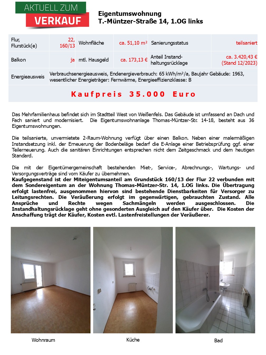 WEG Thomas-Müntzer-Str. 14, 1.OG links